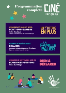 Ciné plein air programme