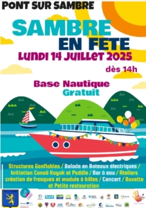Sambre en fête 14 juillet Pont sur Sambre