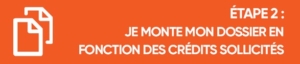je monte mon dossier en fonction des crédits sollicités