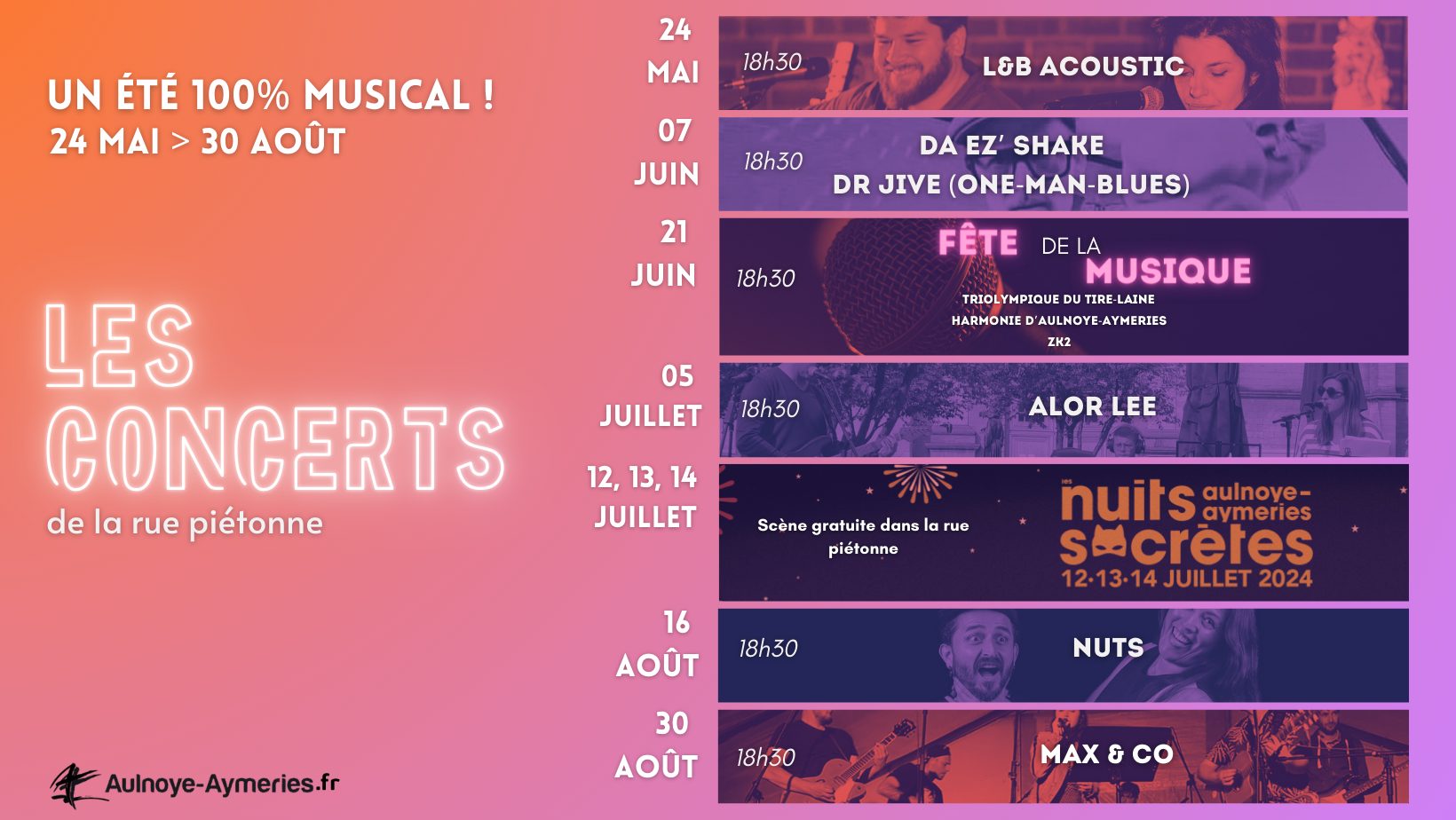 Les concerts de la rue piétonne // Aulnoye-Aymeries