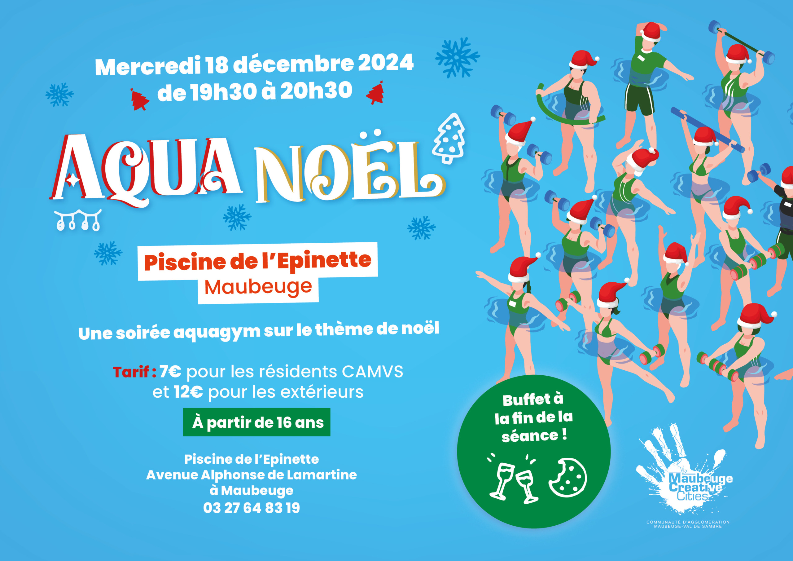 Aqua Noël à la Piscine de l'Épinette