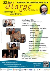 programme 32ème festival international de harpe en Avesnois