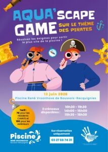 affiche Aqua'scape game - piscine Boussois-Recquignies