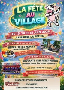 affiche - Fête au village Ferrière la Petite