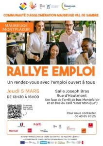 affiche RALLYE EMPLOI CAMVS 2026_Maubeuge
