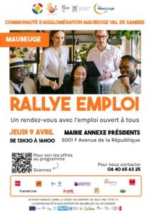 affiche Rallye emploi - Maubeuge