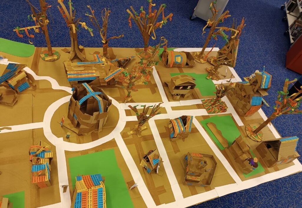 Entre ciel et terre École Stievenard (Aulnoye-Aymeries)