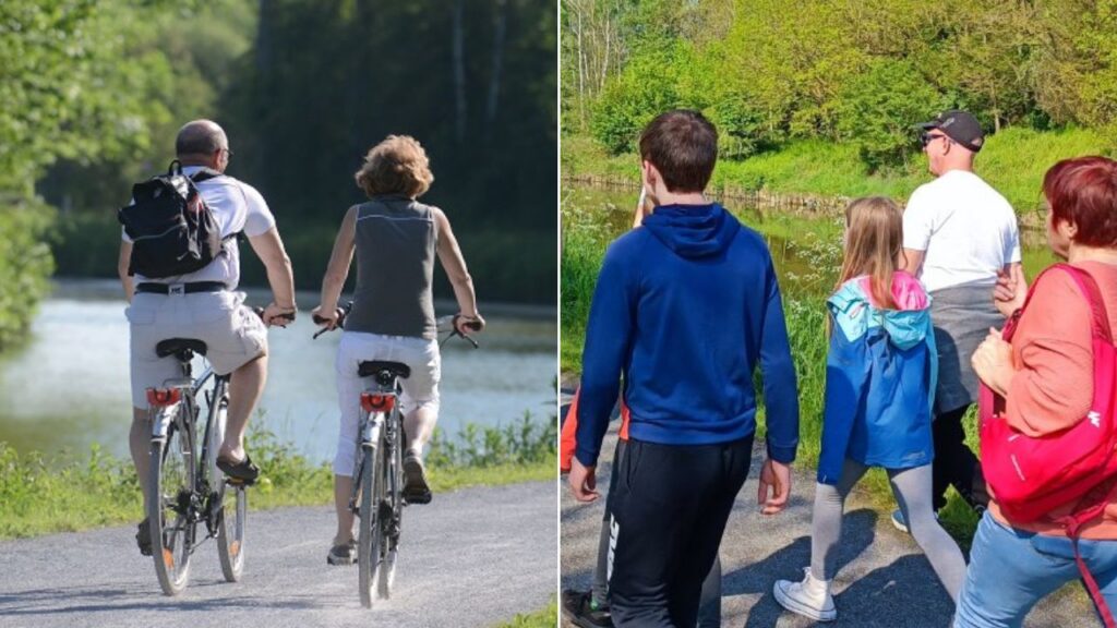 Sambre circuits de randonnée à pied et à vélo