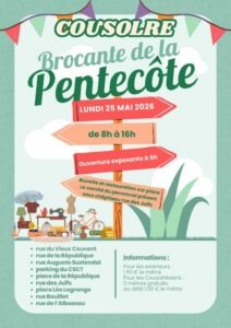 affiche Brocante de la Pentecôte - Cousolre