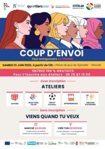 affiche Coup d'envoi pour entreprendre au féminin !