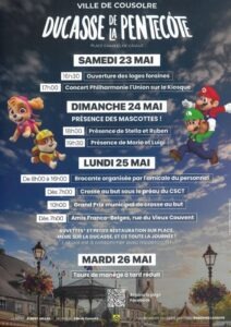 programme Ducasse de la Pentecôte Cousolre
