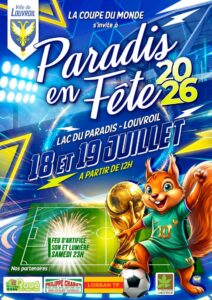 Affiche paradis en fête -Louvroil