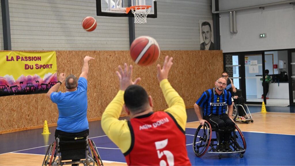 Entrainement Handisport Basket Aulnoye-Aymeries
