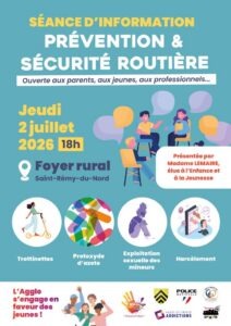 Séance d'information prévention et sécurité routière - Affiche