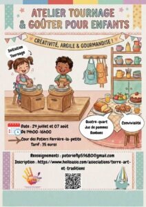 Affiche Atelier tournage et goûter pour enfants