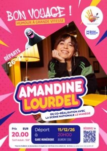 Affiche Spectacle Amandine Lourdel Gare Numérique Jeumont