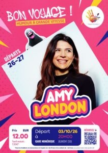Affiche Spectacle Amy London Gare Numérique Jeumont
