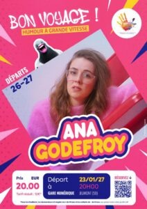 Affiche Spectacle Ana Godefroy Gare Numérique Jeumont