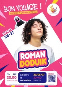 Affiche Spectacle Romain Doduik Gare Numérique Jeumont