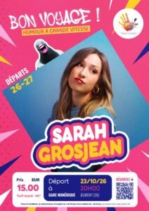 Affiche Spectacle Sarah Grosjean Gare Numérique Jeumont