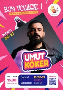 Affiche Spectacle Umut Köker Gare Numérique Jeumont