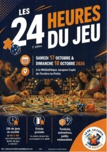affiche 24 heures du jeu Ferrière la Petite