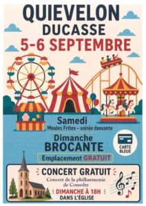 Affiche Brocante et Ducasse Quiévelon