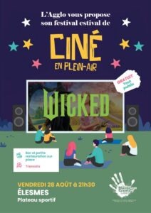 Affiche Ciné en plein air – Wicked - Elesmes