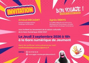 Invitation Lancement saison culturelle Gare numérique