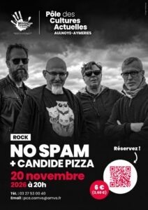affiche Concert No Spam - Pôle des Cultures Actuelles - Aulnoye