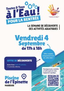 affiche Semaine de découverte des activités aquatiques - Épinette