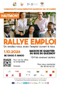 affiche rallye emploi Hautmont