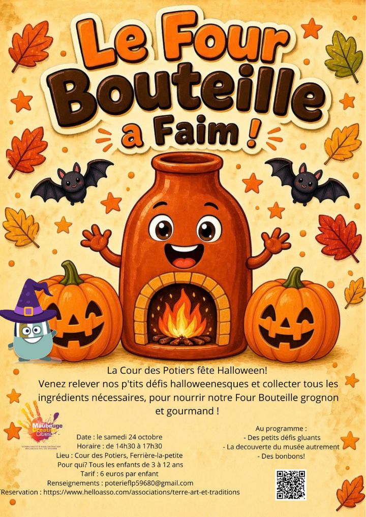 affiche Musée la Cour des Potiers fête Halloween