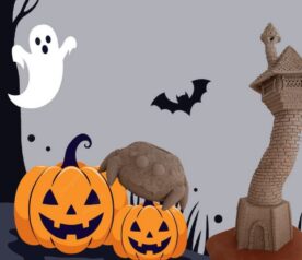 Ateliers modelage Halloween Araignée bougeoir et Ateliers modelage Halloween Tour du Sorcier