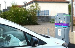 le déploiement des bornes électriques